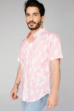 BuddyLove Clothing Label Tops*Robert Button Down Dress Shirt - Abstract