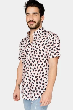 BuddyLove Clothing Label Tops*Robert Button Down Dress Shirt - Flamingo