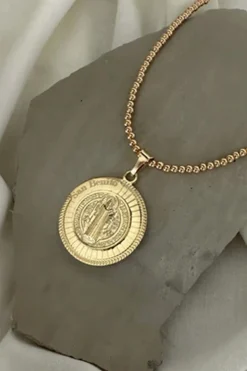 Gold.en Hour Jewelry Jewelry | Swim*San Benito Medallion Necklace - Gold