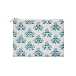 CB Studio Home & Gift*Single Initial - Large Flat Zip Pouch Betsy Blue - New!
