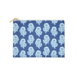 CB Studio Home & Gift*Single Initial - Large Flat Zip Pouch Maya Navy - New!
