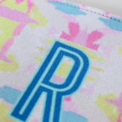 CB Studio Home & Gift*Single Initial - Large Flat Zip Pouch Mila Citrus Pink - New!