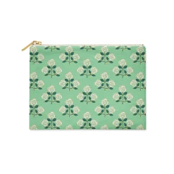 CB Studio Home & Gift*Single Initial - Small Flat Zip Pouch Betsy Green - New!