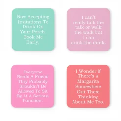 CB Studio Home & Gift*Snarky Quotes 2 Mixed Coaster Set