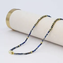 Treasure Jewels, Inc. Jewelry*Stormy Blue Sky Gemstone Necklace
