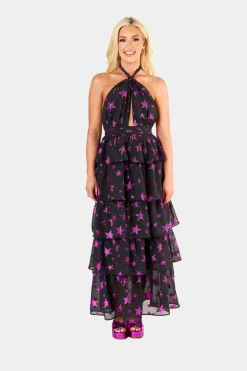 BuddyLove Clothing Label Sleeveless Dresses | Party Dresses*Talia Halter Long Dress - Celestial