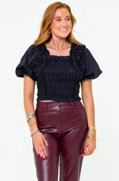 BuddyLove Clothing Label Tops*Tandy Puff Sleeve Top -