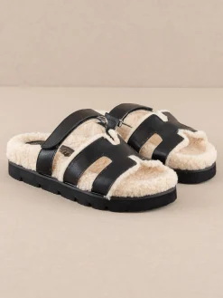 Oasis Society Shoes*The Alpine | Faux Shearling Sandals