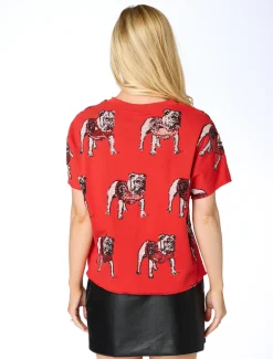 Stewart Simmons Tops*The Bulldogs Sequin French Terry Top