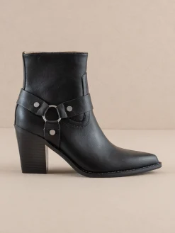 Oasis Society Shoes*The Jackson | Pointed Toe Moto Bootie