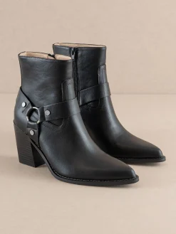 Oasis Society Shoes*The Jackson | Pointed Toe Moto Bootie
