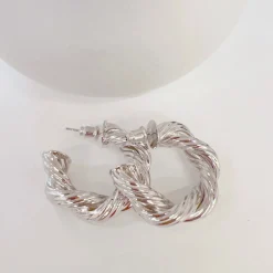 Treasure Jewels, Inc. Jewelry*The Jennifer Hoop Earrings Silver