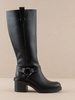 Oasis Society Shoes*The Leanne | Moto Knee High Boot