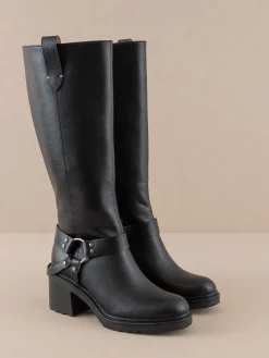 Oasis Society Shoes*The Leanne | Moto Knee High Boot