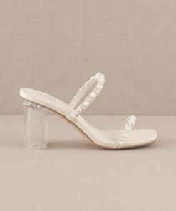 Oasis Society Shoes*The Mae | Strappy Pearl Heel