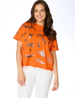 Stewart Simmons Tops*The OK State Sequin Spirit Tee