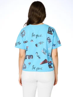 Stewart Simmons Tops*The Ole Miss Sequin Spirit Tee