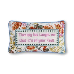 Furbish Studio Home & Gift*Therapy Needlepoint Pillow