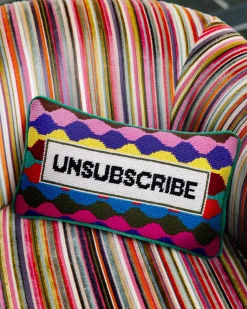Furbish Studio Home & Gift*Unsubscribe Needlepoint Pillow