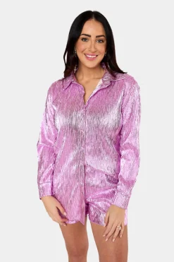 BuddyLove Clothing Label Sets*Veronica Textured Outfit Set - Fuchsia