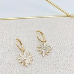 Treasure Jewels, Inc. Jewelry*White crystal heart Earring