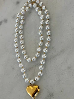 Chansuttpearls Jewelry*WRAP AROUND PEARL HEART NECKLACE